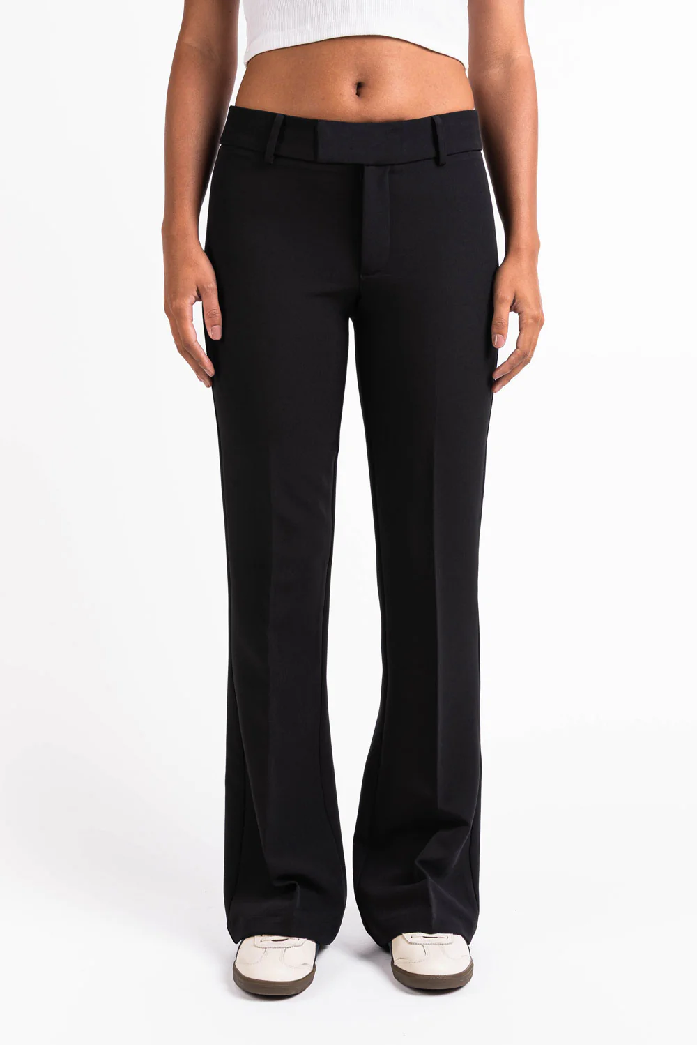 Ava 01Mid Bootcut Kostymbyxor - Black - Image 4