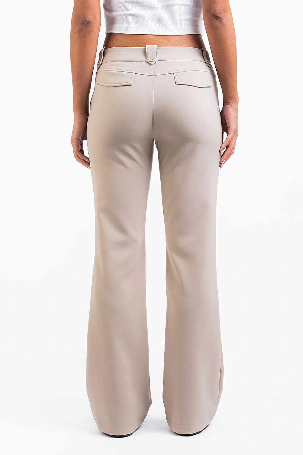 Bonnie 03Low Bootcut Kostymbyxor - Beige - Image 3
