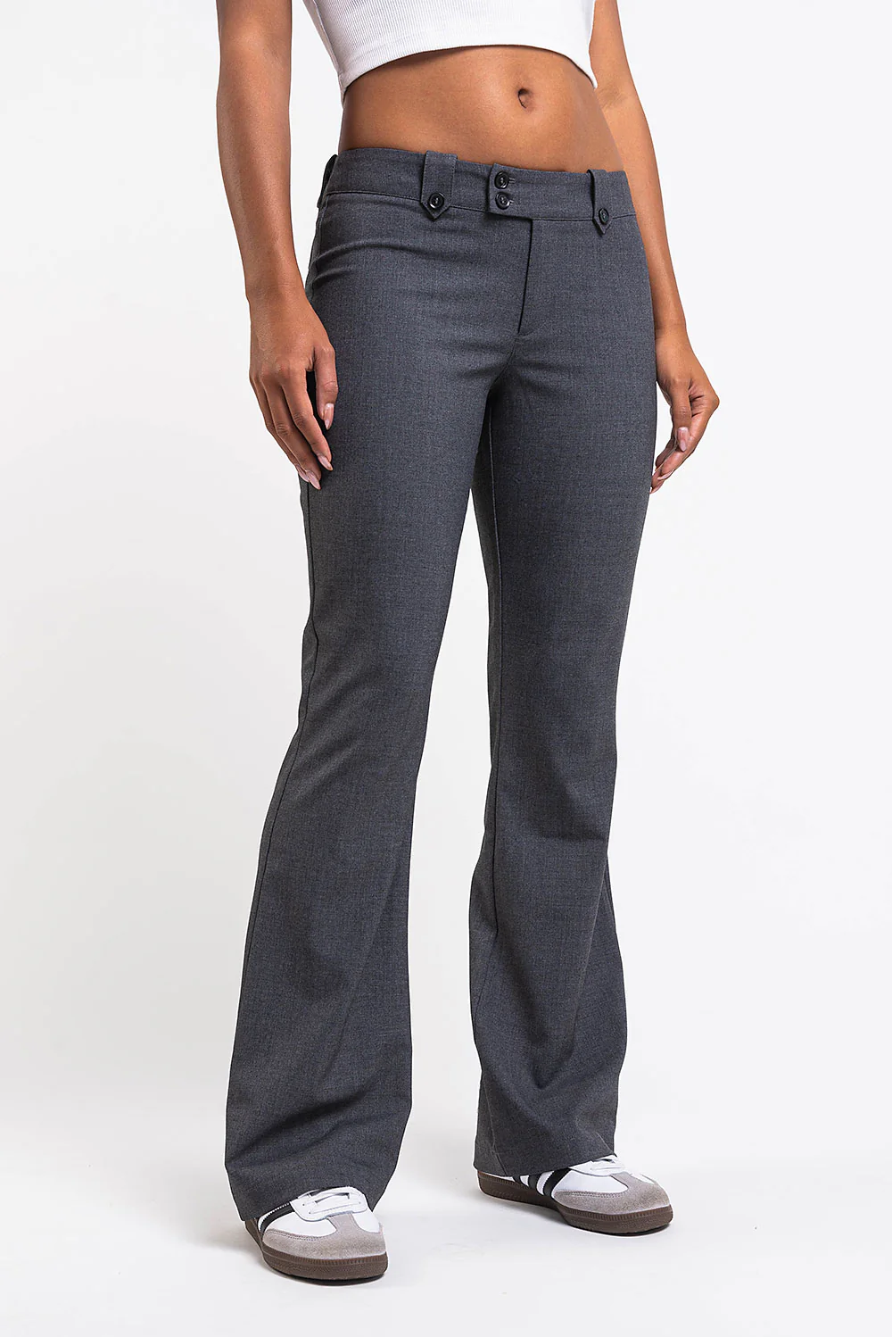 Bonnie 03Low Bootcut Kostymbyxor - Grey - Image 3