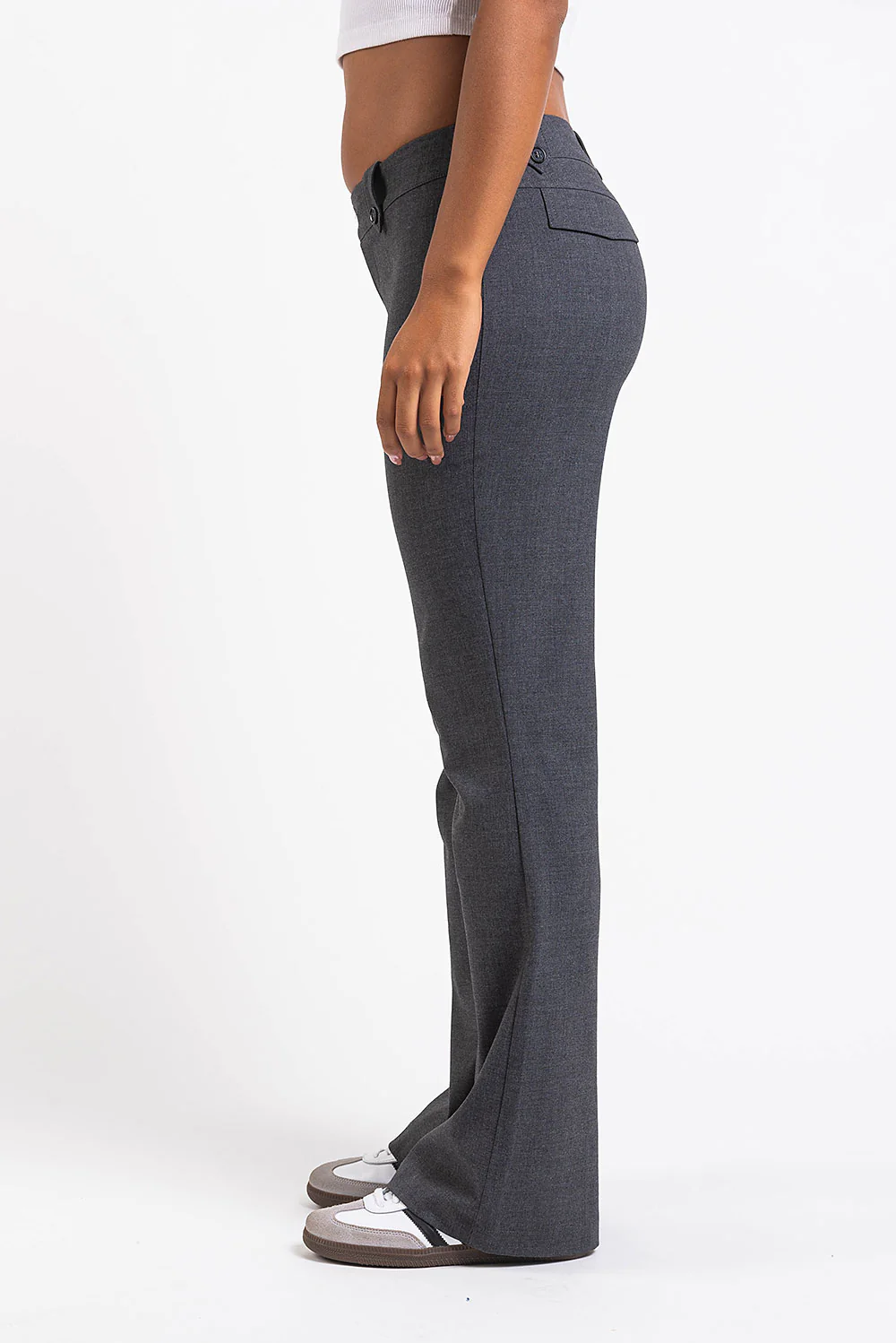Bonnie 03Low Bootcut Kostymbyxor - Grey - Image 6