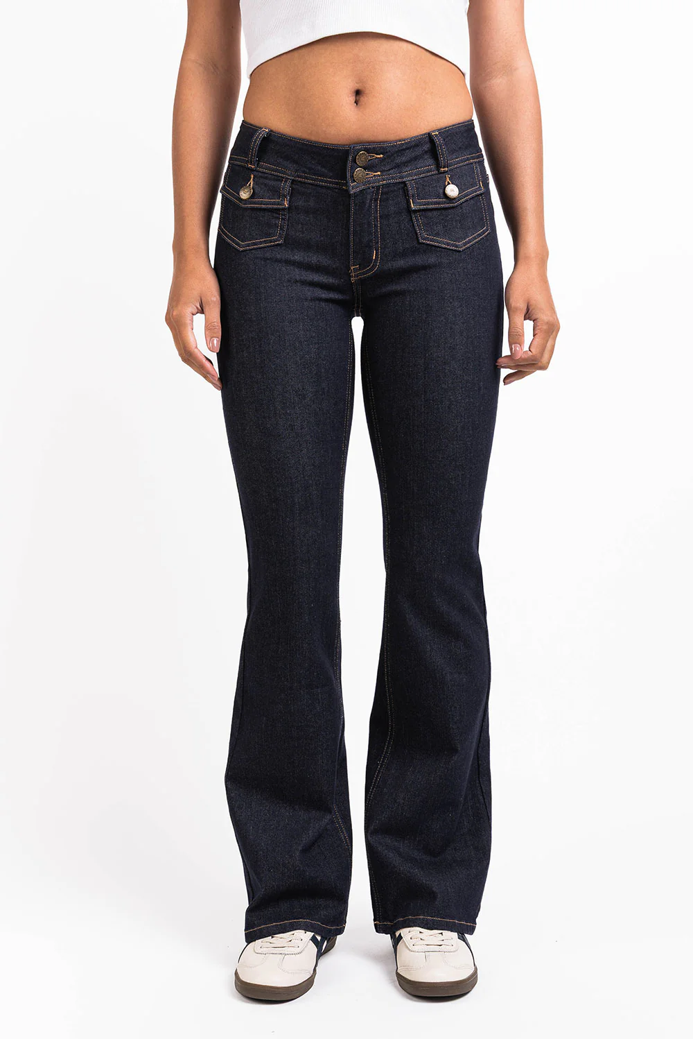 Celine 01Low Bootcut Jeans - Raw Denim