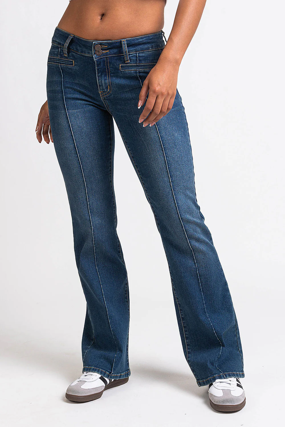 Claire 02Low Bootcut Jeans - Vintage Blue - Image 6