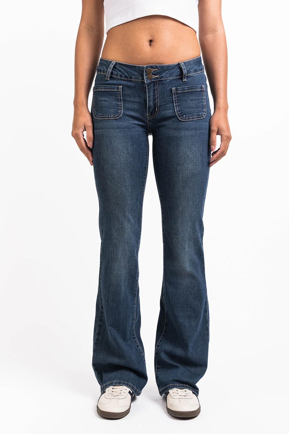 Claire 04Low Bootcut Jeans - Vintage Blue - Image 3