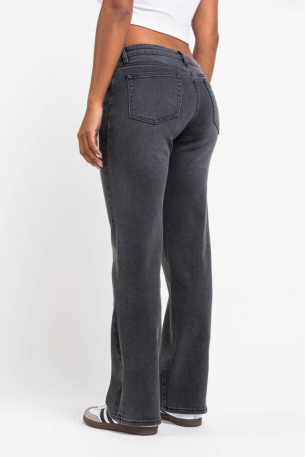 Dina 02Low Raka Jeans - Dark Grey - Image 3