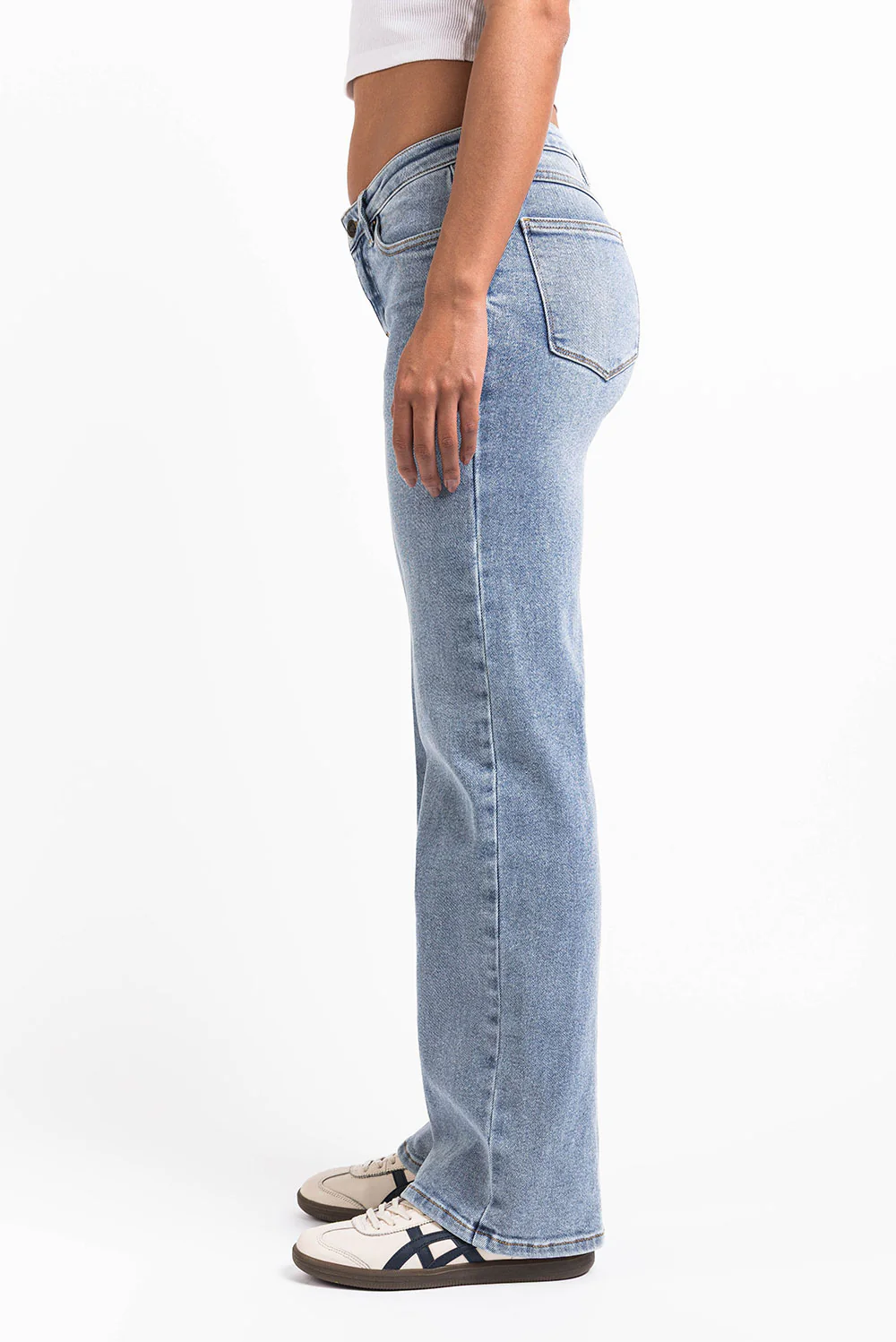 Dina 03Low Raka Jeans - Mid Blue - Image 4