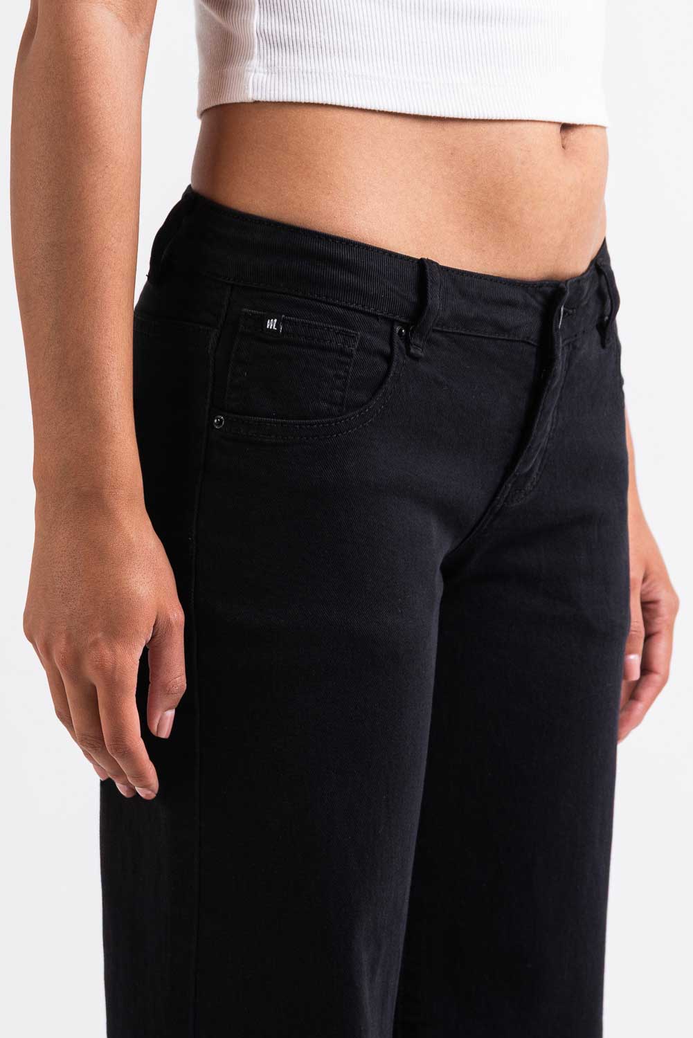 Disa 01Low Vida Jeans - Black - Image 3