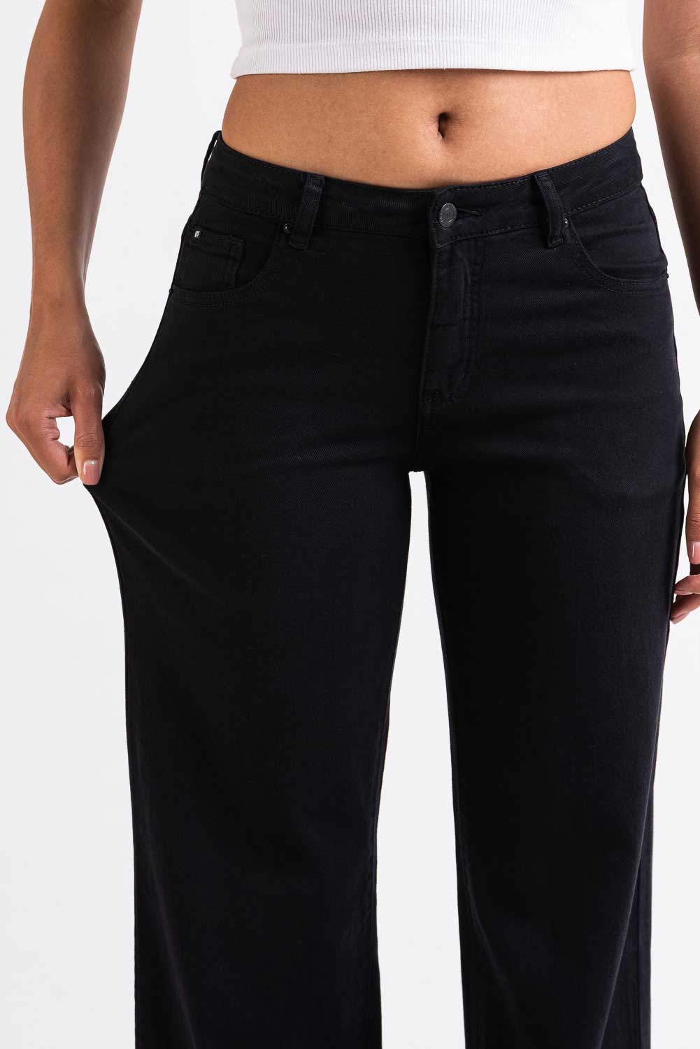 Disa 01Mid Raka Jeans - Black - Image 3
