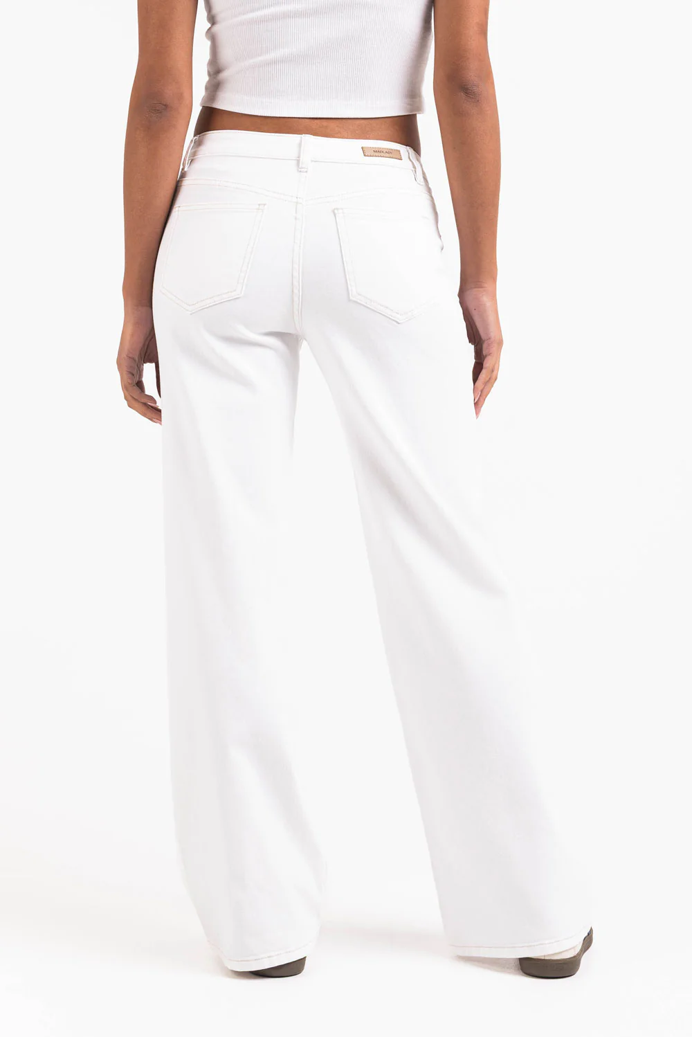 Disa 01Mid Raka Jeans - White - Image 2
