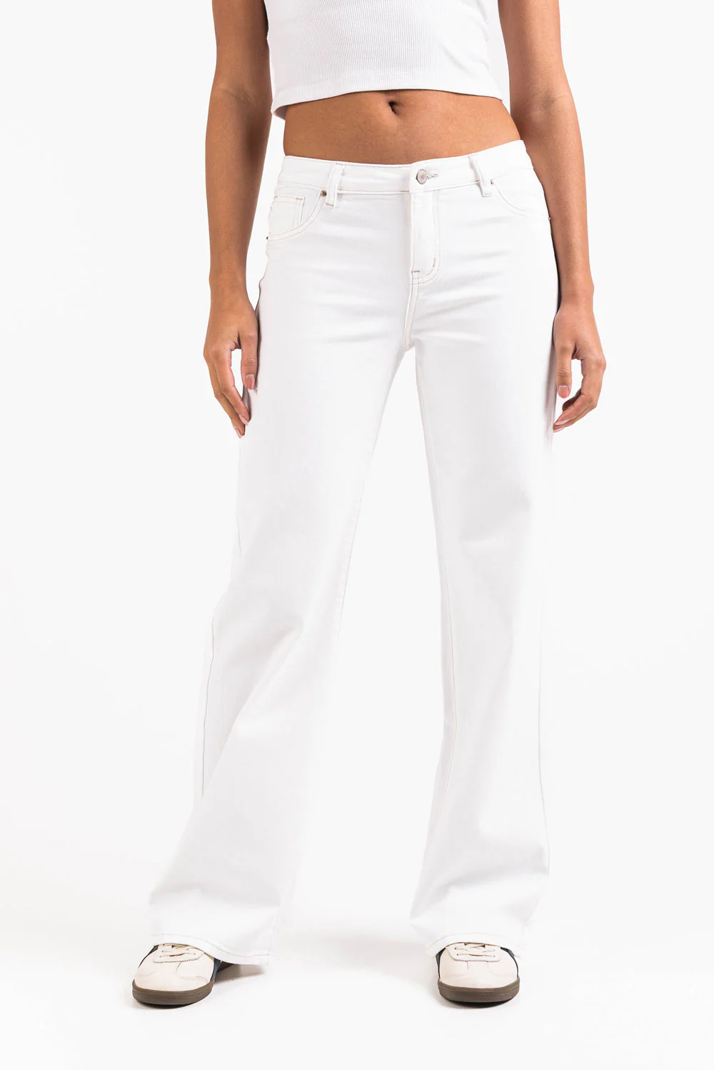 Disa 01Mid Raka Jeans - White - Image 3