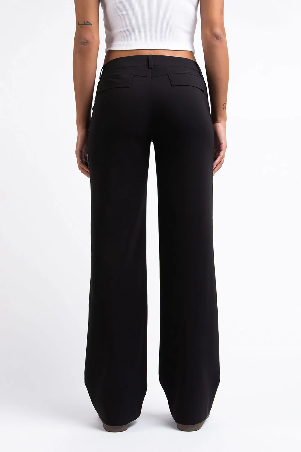 Drew 01Low Raka Kostymbyxor - Black - Image 6