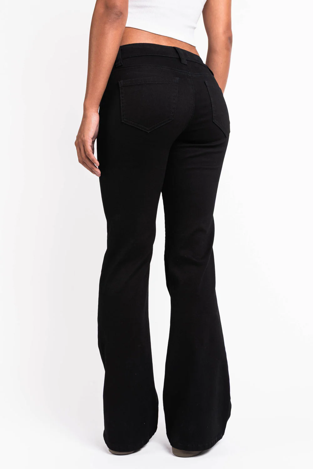 Fiona 01UltraLow Bootcut Jeans - Black - Image 2