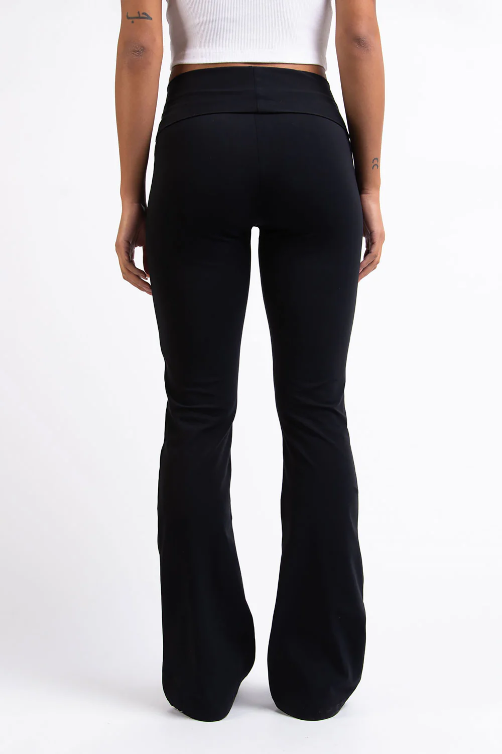 Geri 01High Bootcut Leggings - Black - Image 5