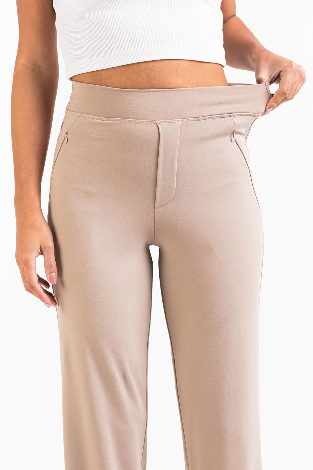 Holly 01High ActiveFlex Raka Byxor - Beige - Image 4