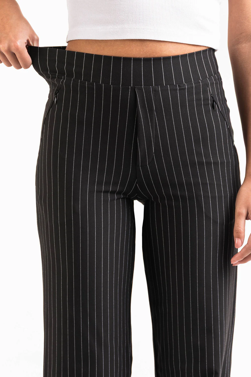 Holly 01High ActiveFlex Raka Byxor - Black Striped - Image 3