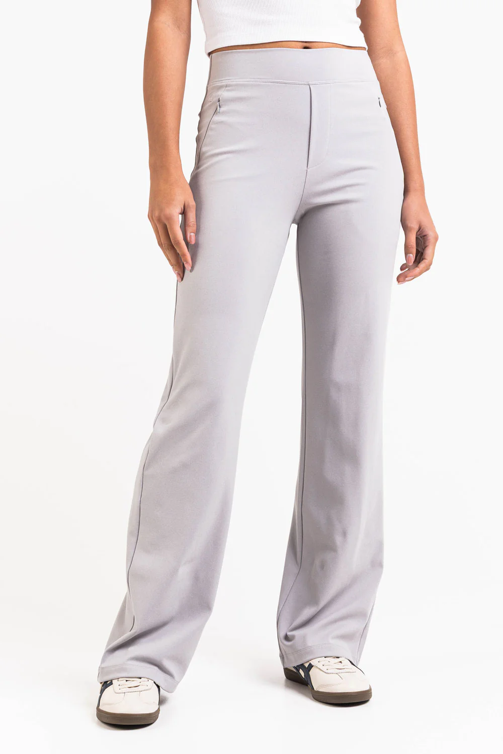 Holly 01High ActiveFlex Raka Byxor - Light Grey - Image 5