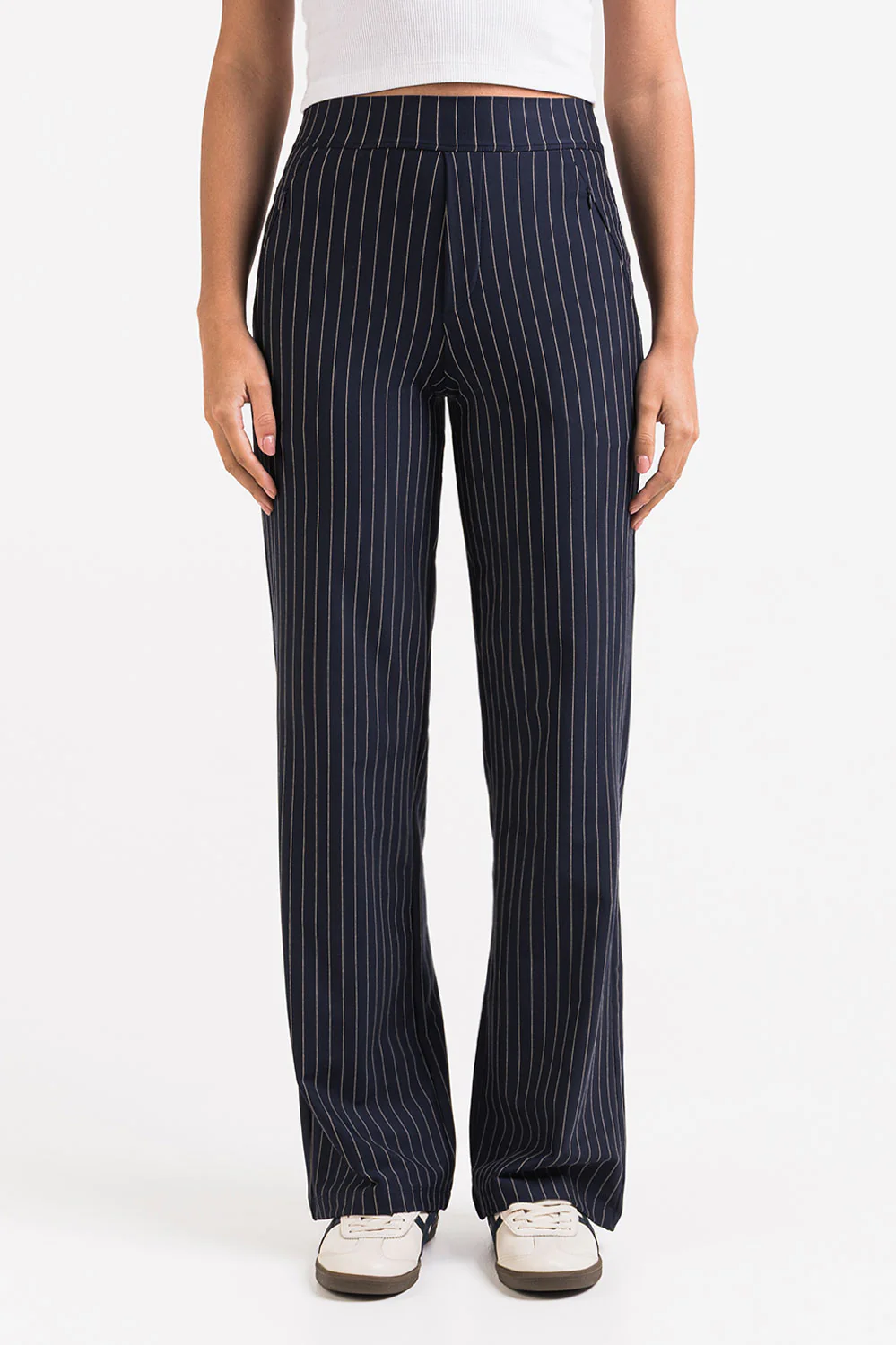 Holly 01High ActiveFlex Raka Byxor - Navy Striped