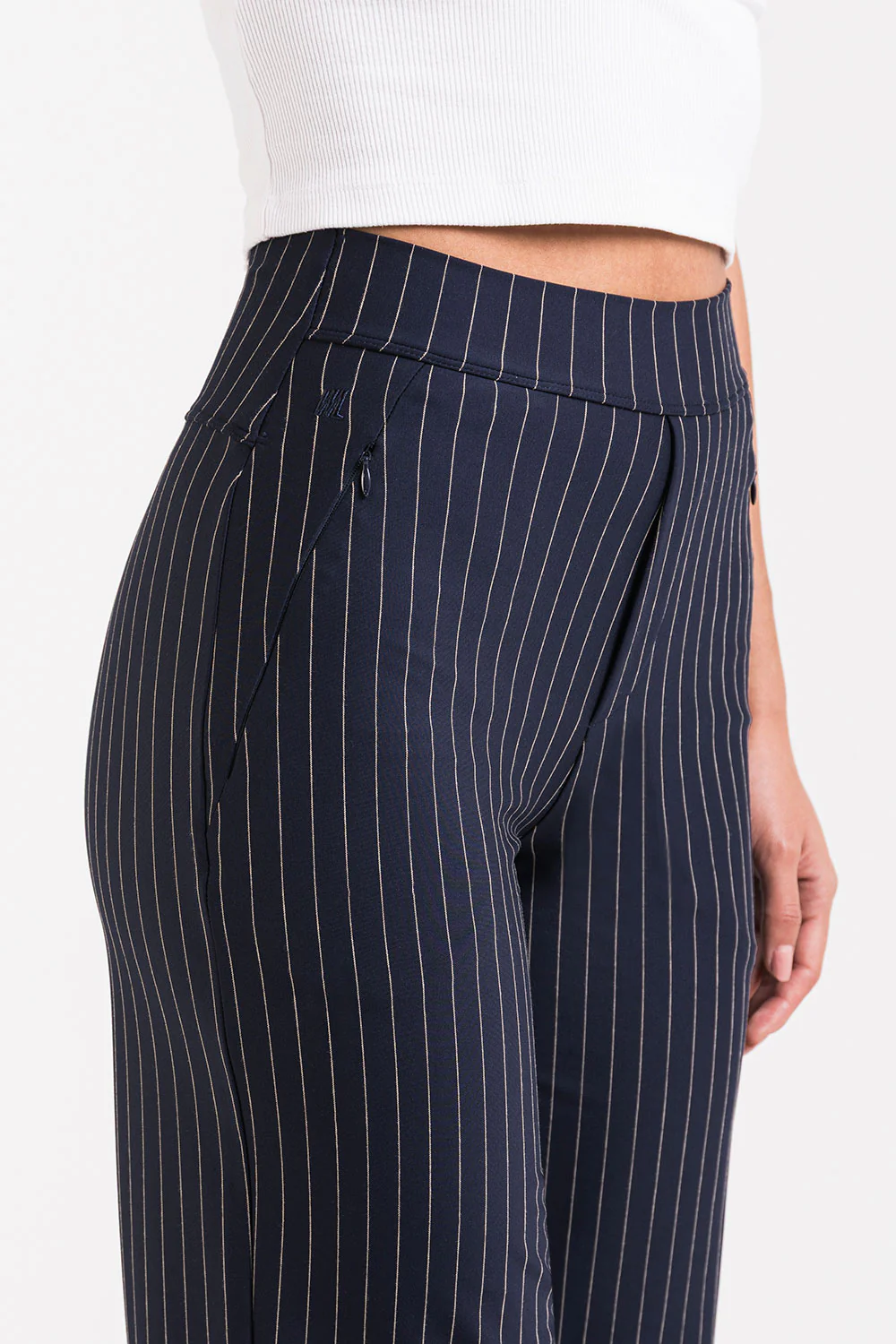 Holly 01High ActiveFlex Raka Byxor - Navy Striped - Image 6
