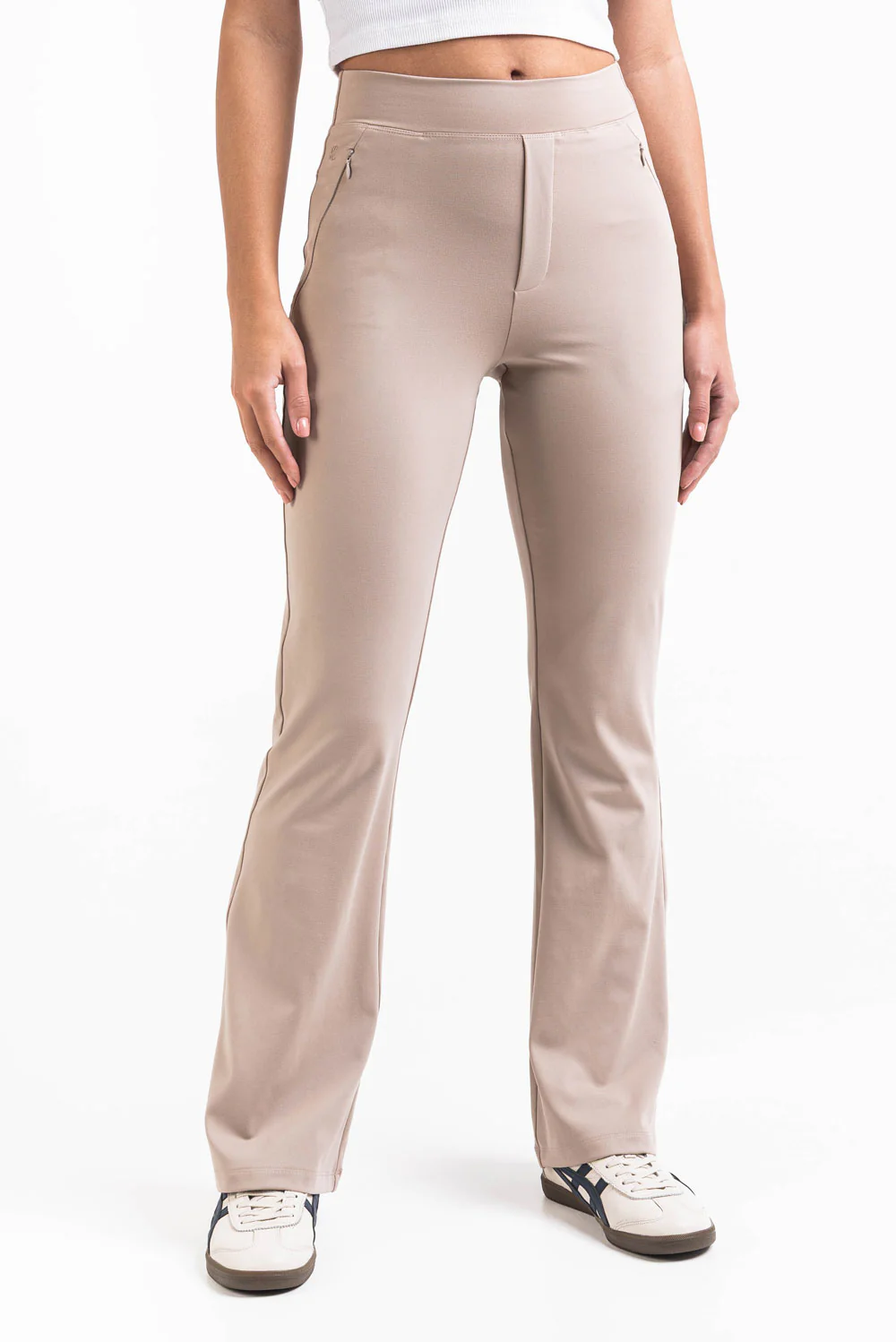 Holly 04High ActiveFlex Bootcut Byxor - Beige - Image 5
