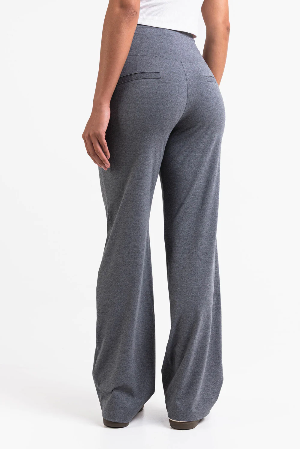 Holly 08High ActiveFlex Raka Byxor - Dark Grey Melange - Image 6