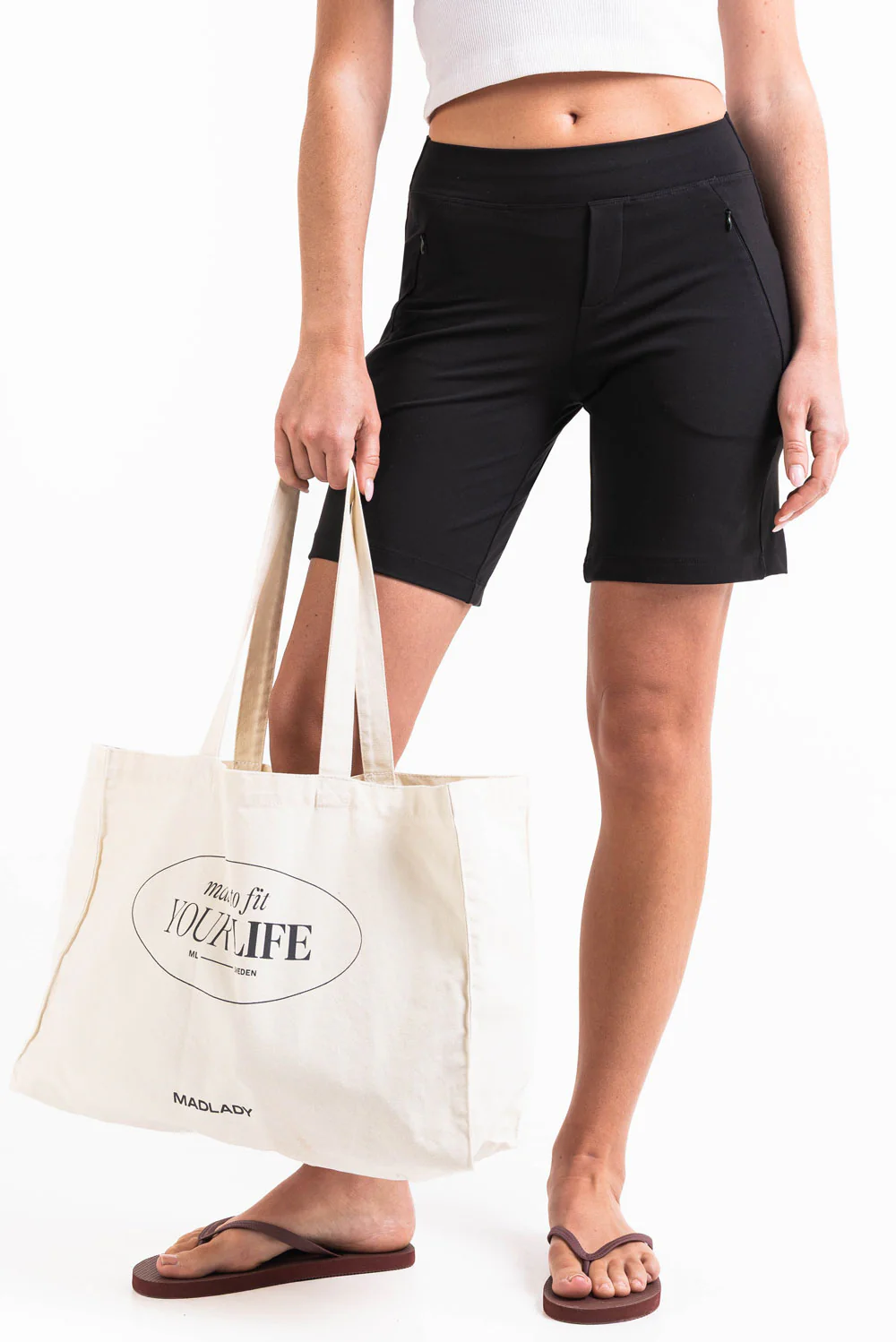 Holly 09Mid 20cm ActiveFlex Shorts - Black - Image 6