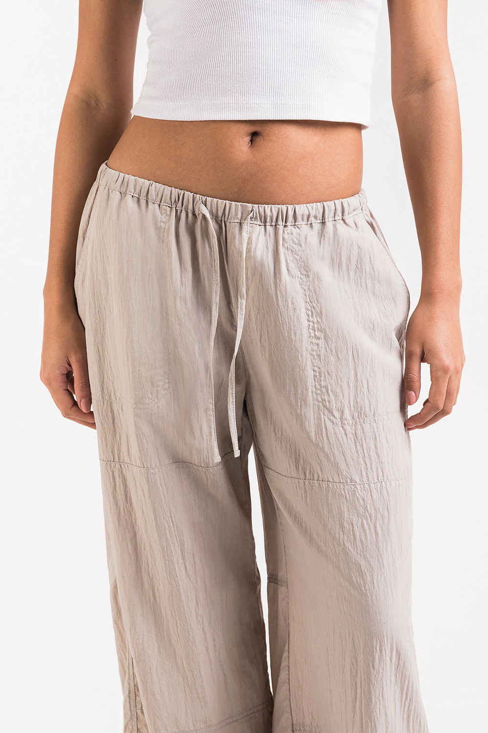 Juno 01Low Extra Vida Parachutebyxor - Beige - Image 8