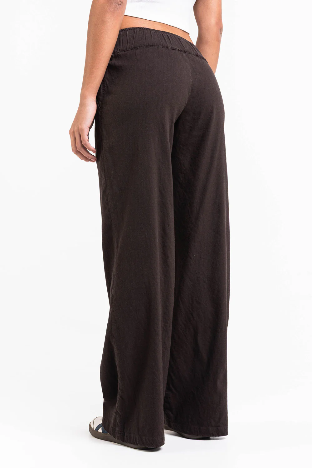 Mabel 03Low LinStretch Raka Linnebyxor - Brown - Image 3