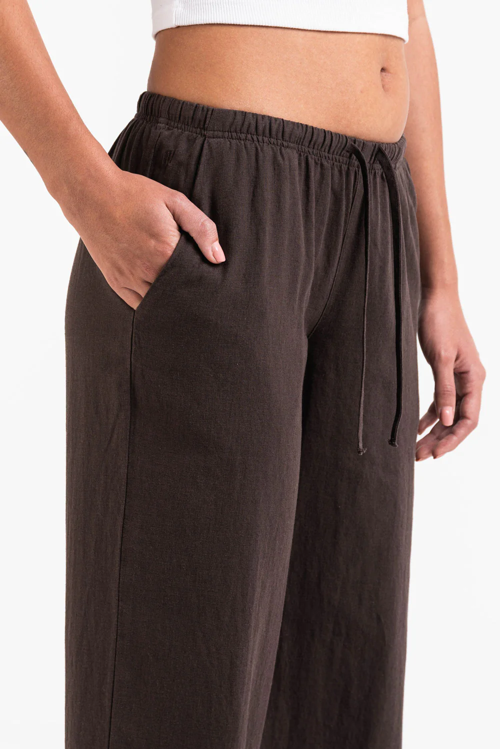 Mel 04Low Raka Linnebyxor - Brown - Image 3