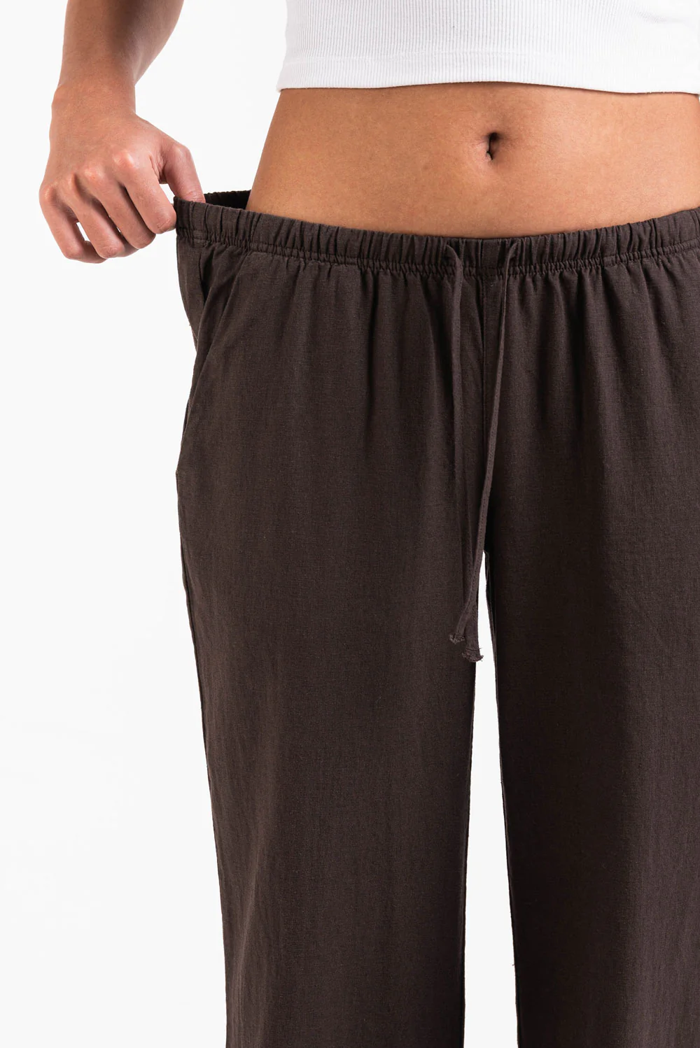 Mel 04Low Raka Linnebyxor - Brown - Image 5