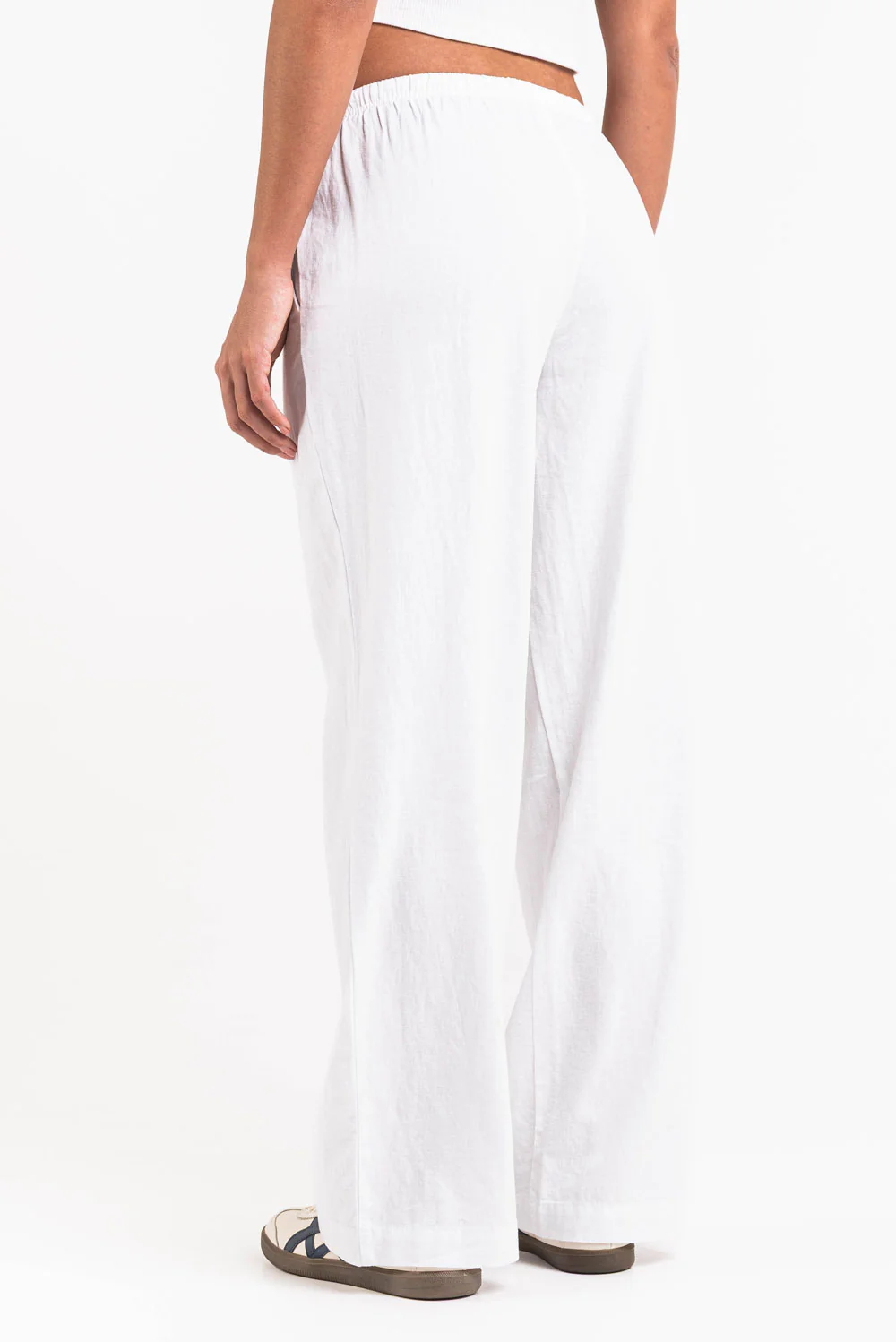 Mel 04Low Raka Linnebyxor - White - Image 8