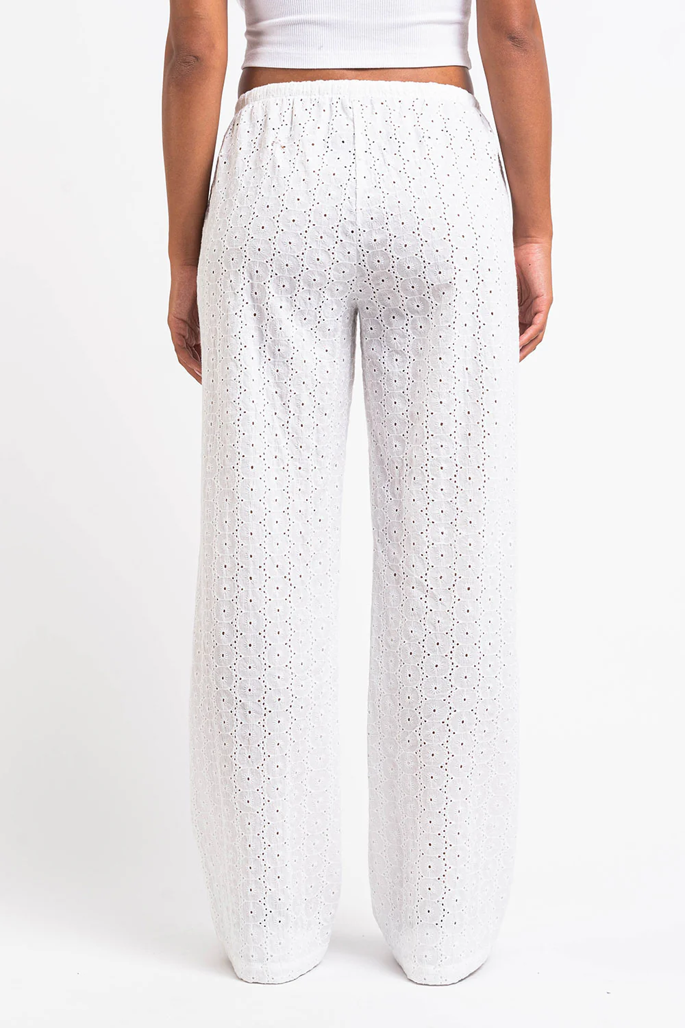 Mel 07Mid Raka Spetsbyxor - White - Image 4