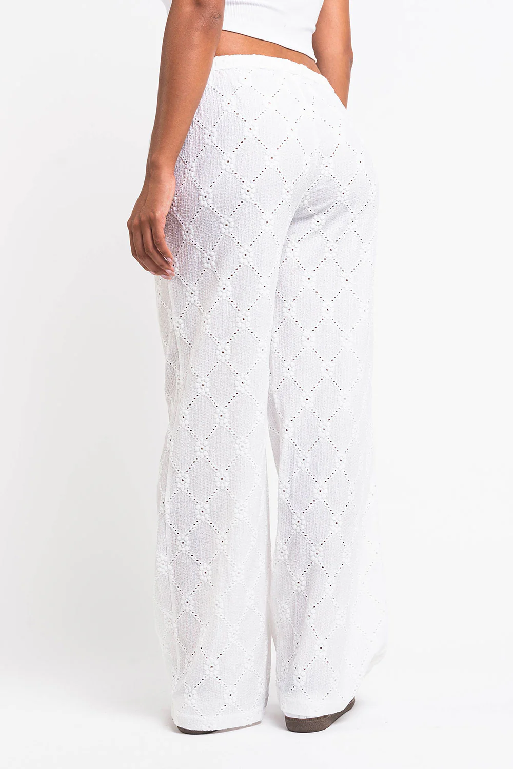 Mel 08Mid Raka Spetsbyxor - White - Image 5