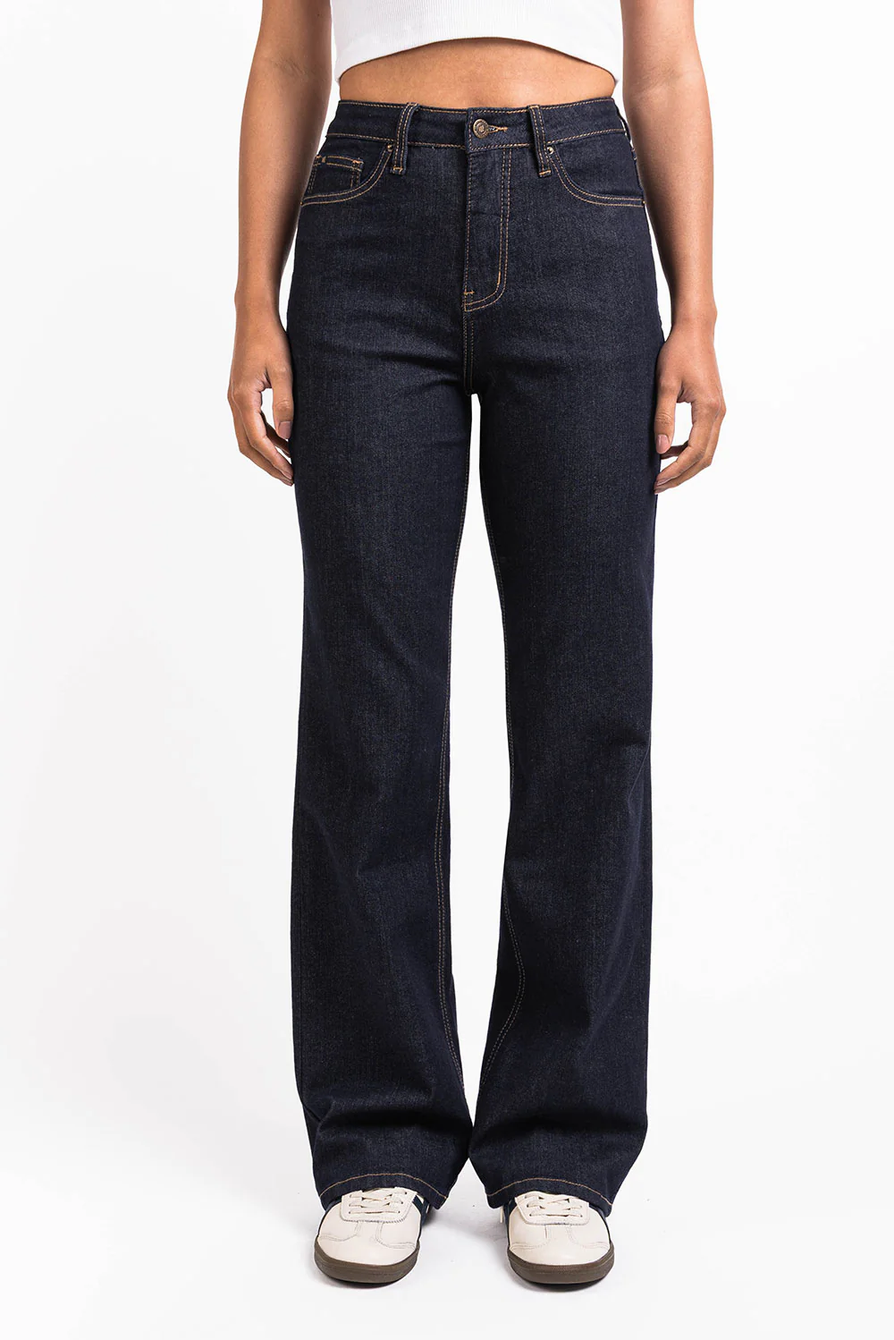 Mikka 01High Straight Jeans - Raw Denim