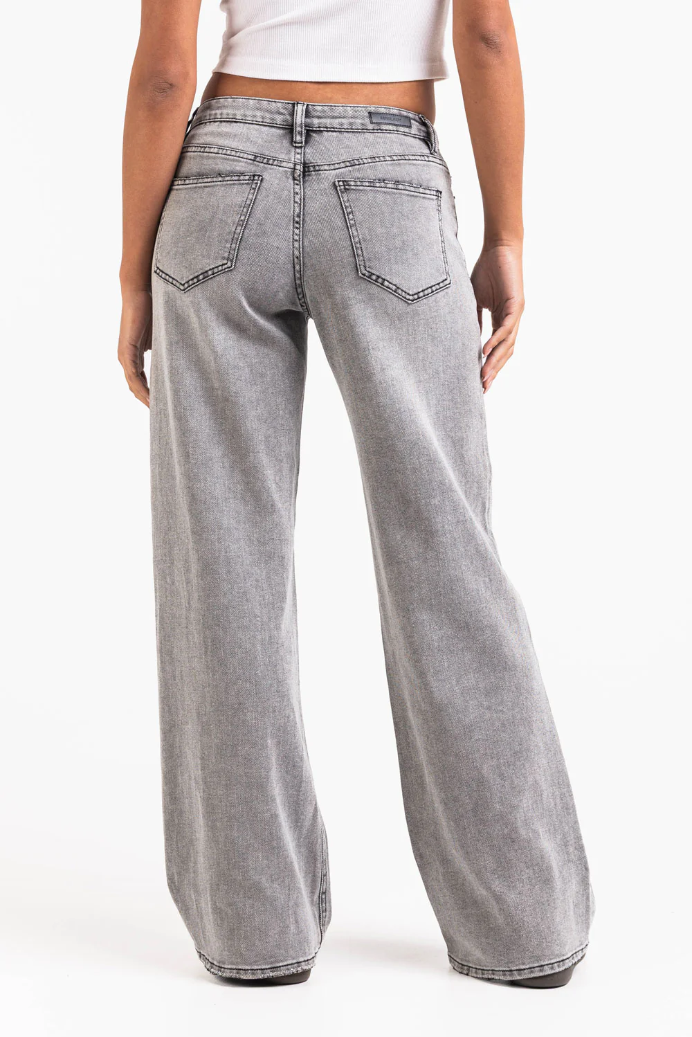 Mikka 03Mid Vida Jeans LightWeight - Acid Grey - Image 4