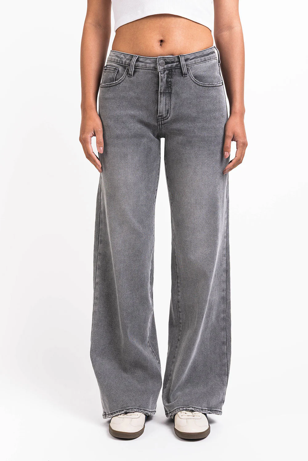 Mikka 03Mid Vida Jeans - Washed Grey - Image 3