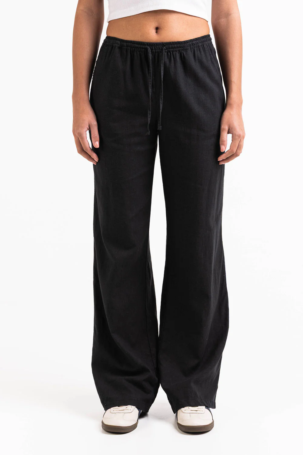Mila 01Mid Raka Linnebyxor - Black - Image 4