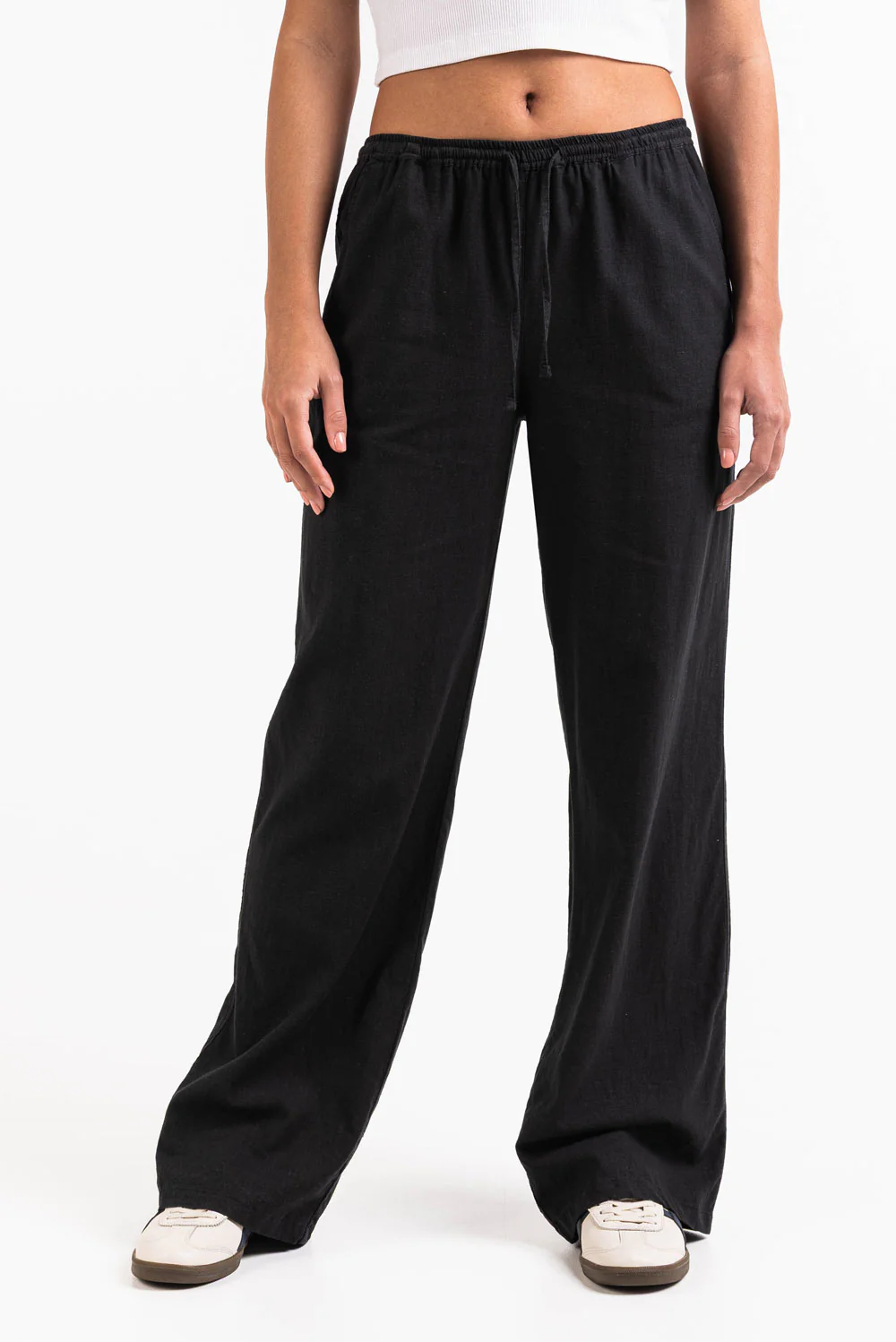 Mila 01Mid Raka Linnebyxor - Black - Image 7