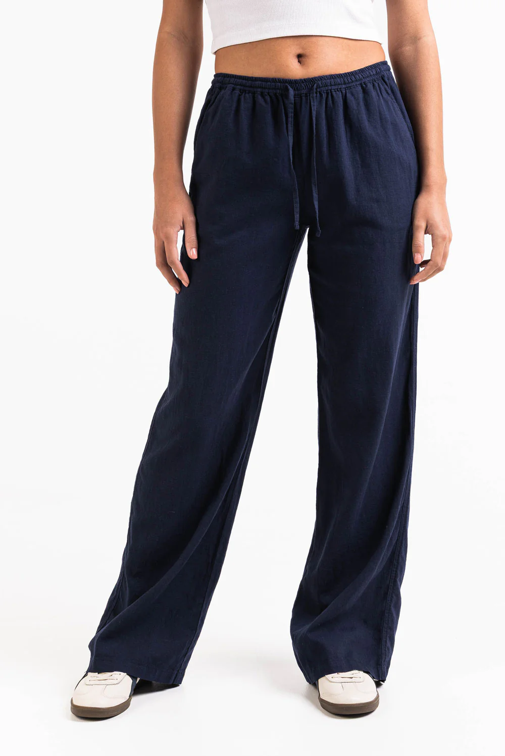Mila 01Mid Raka Linnebyxor - Navy