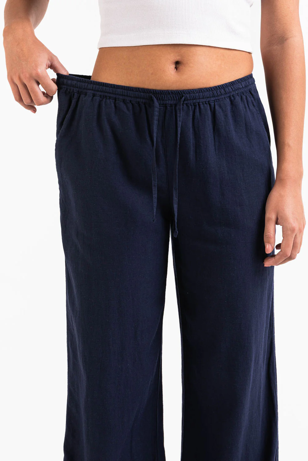 Mila 01Mid Raka Linnebyxor - Navy - Image 6