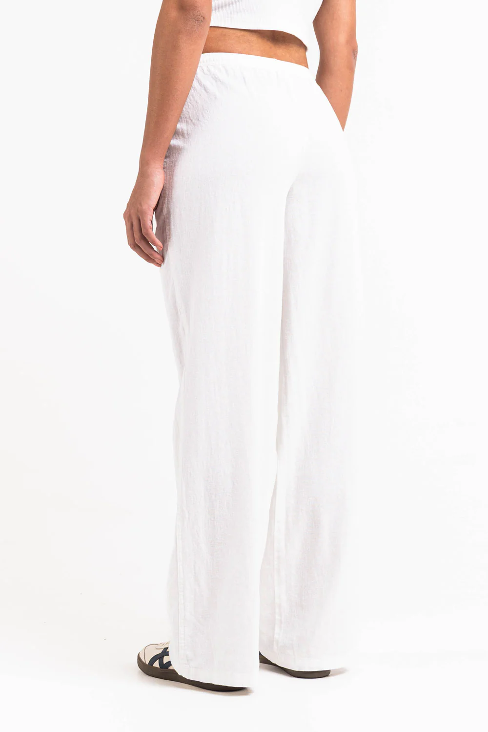 Mila 01Mid Raka Linnebyxor - White - Image 5