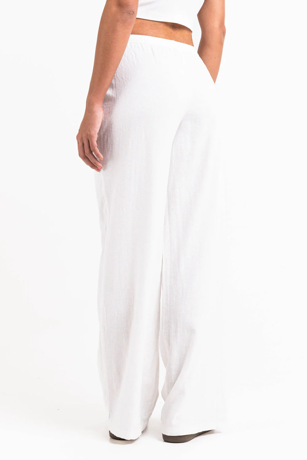 Mila 01Mid Raka Linnebyxor - White - Image 7