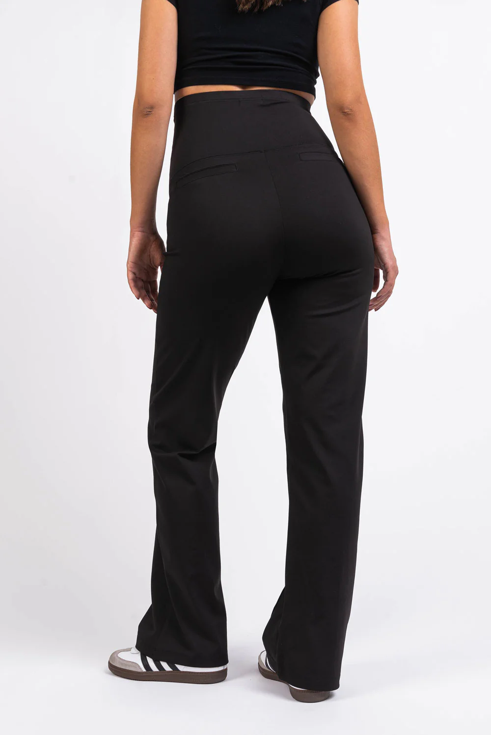 Pixie 01 ActiveFlex Raka Gravidbyxor - Black - Image 6