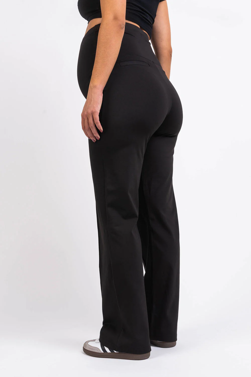 Pixie 02 ActiveFlex Raka Gravidbyxor - Black - Image 3
