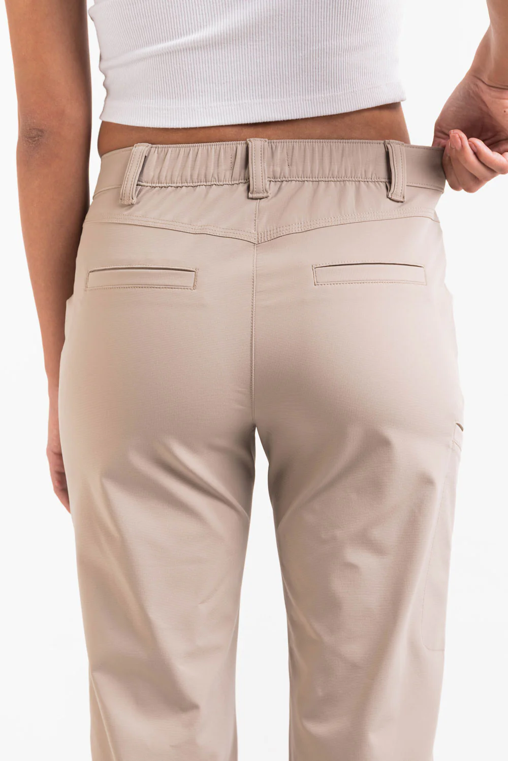 Sierra 01Mid GoUrban Bootcut Byxor - Beige - Image 6