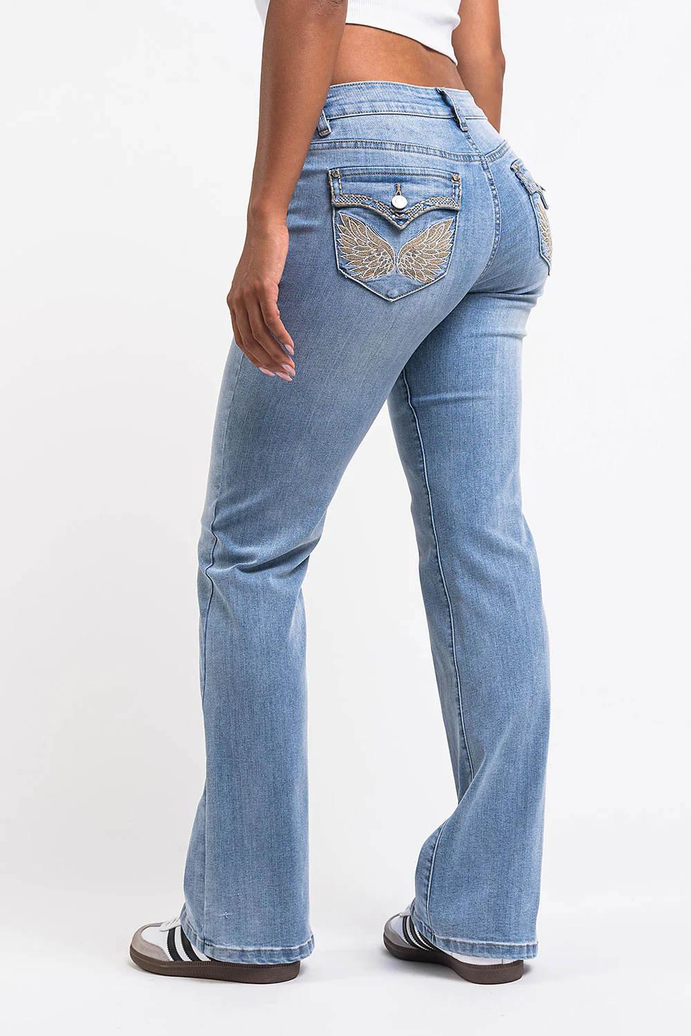 Taylor 01Low Bootcut Jeans - Bleach Blue - Image 6