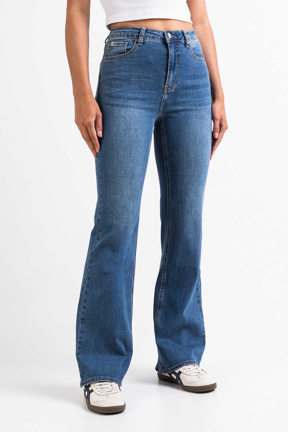 Taylor 02High Bootcut Jeans - Denim Blue - Image 4