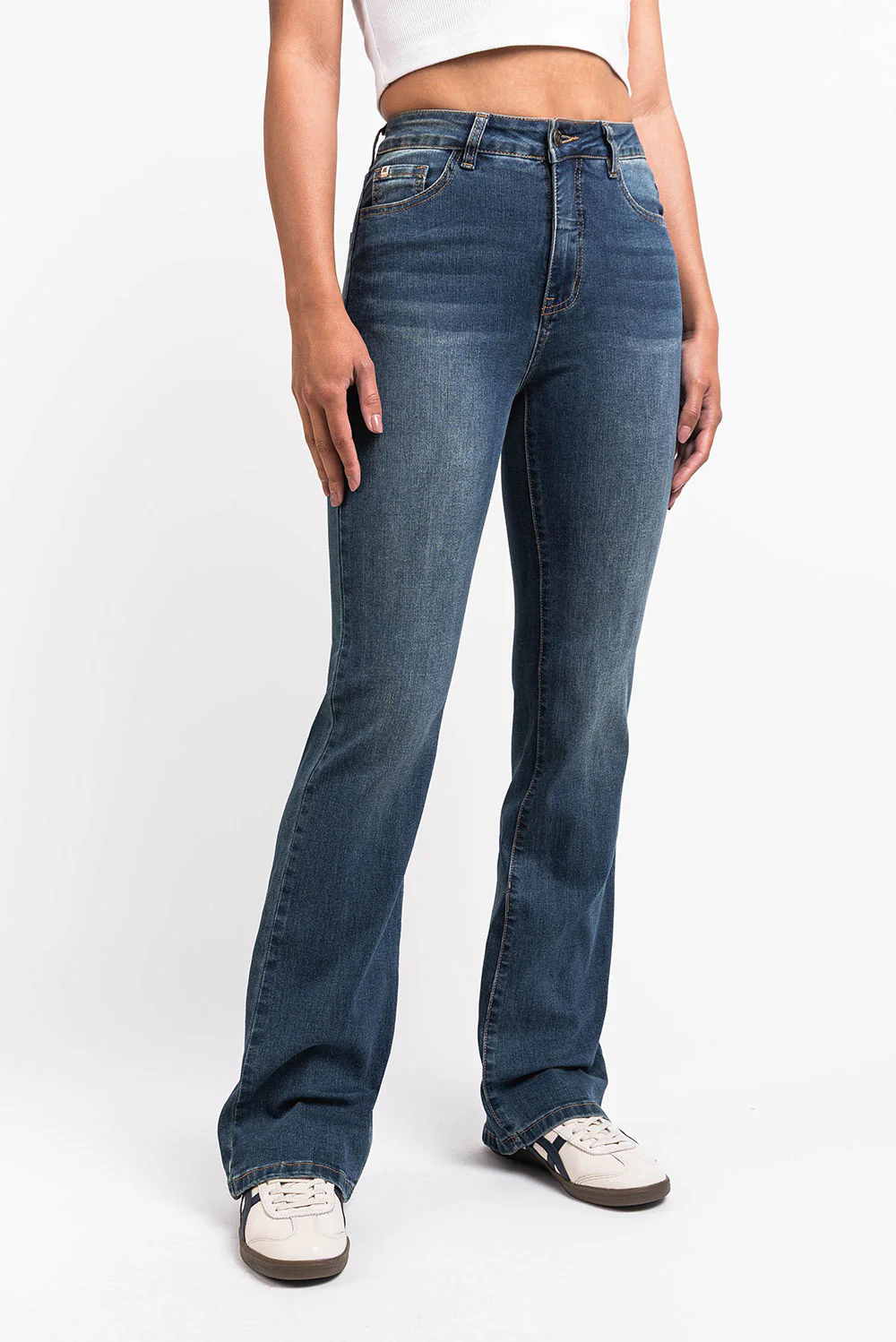Taylor 02High Bootcut Jeans - Vintage Blue - Image 3