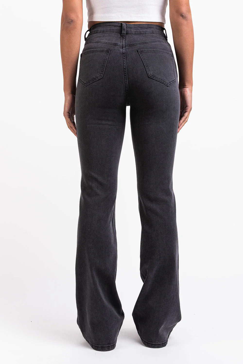 Taylor 02High Bootcut Jeans - Washed Black - Image 5
