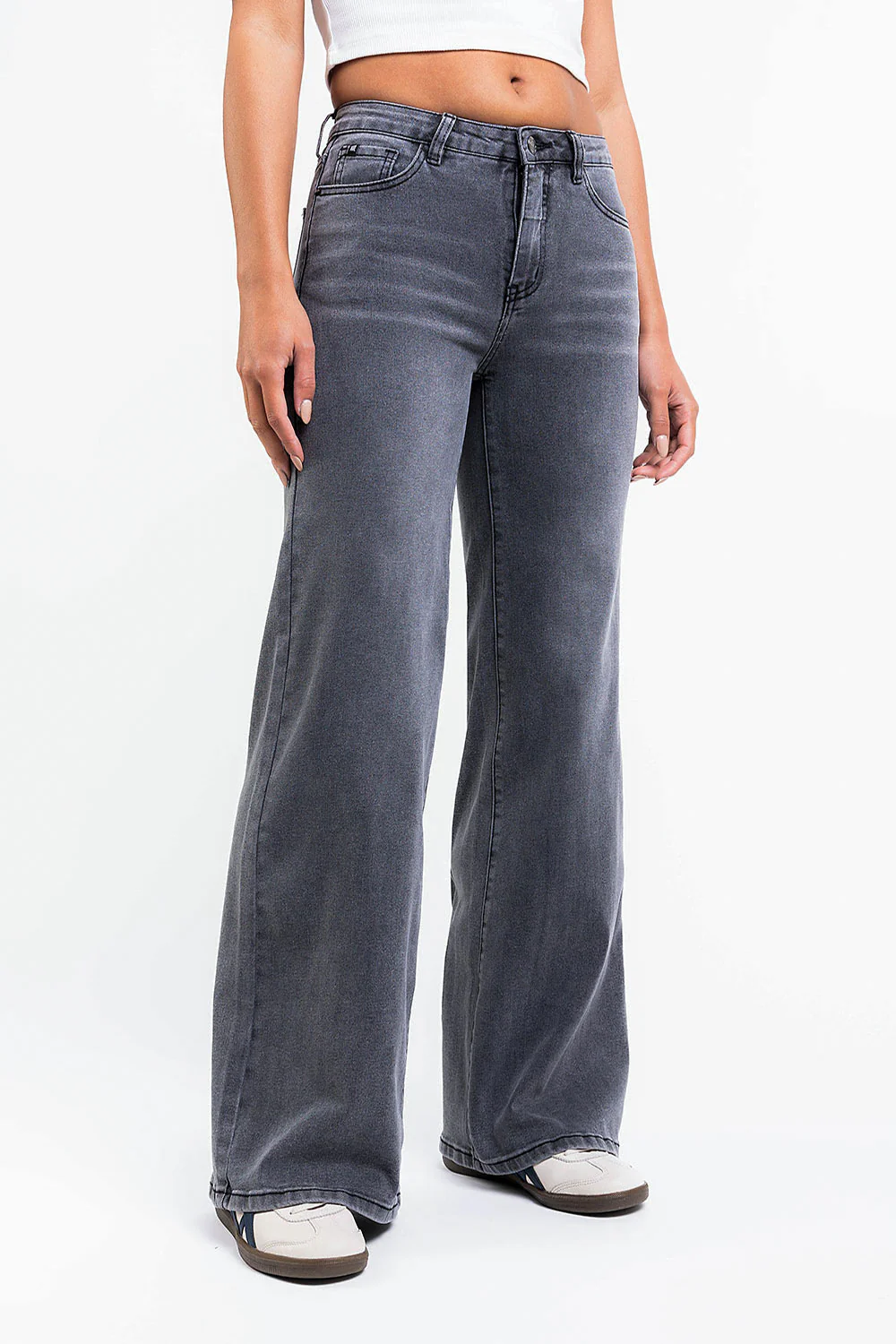 Taylor 03Mid Vida Jeans - Washed Black - Image 3