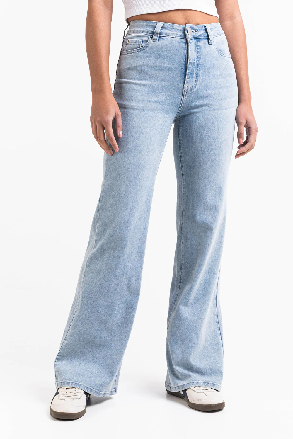 Taylor 06High Flared Jeans - Bleach Blue - Image 5