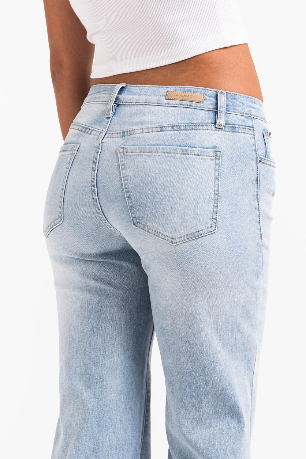 Taylor 06Low Flared Jeans - Bleach Blue - Image 7